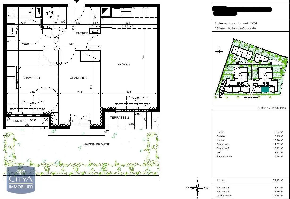 Appartement à louer, 55m², Chelles
