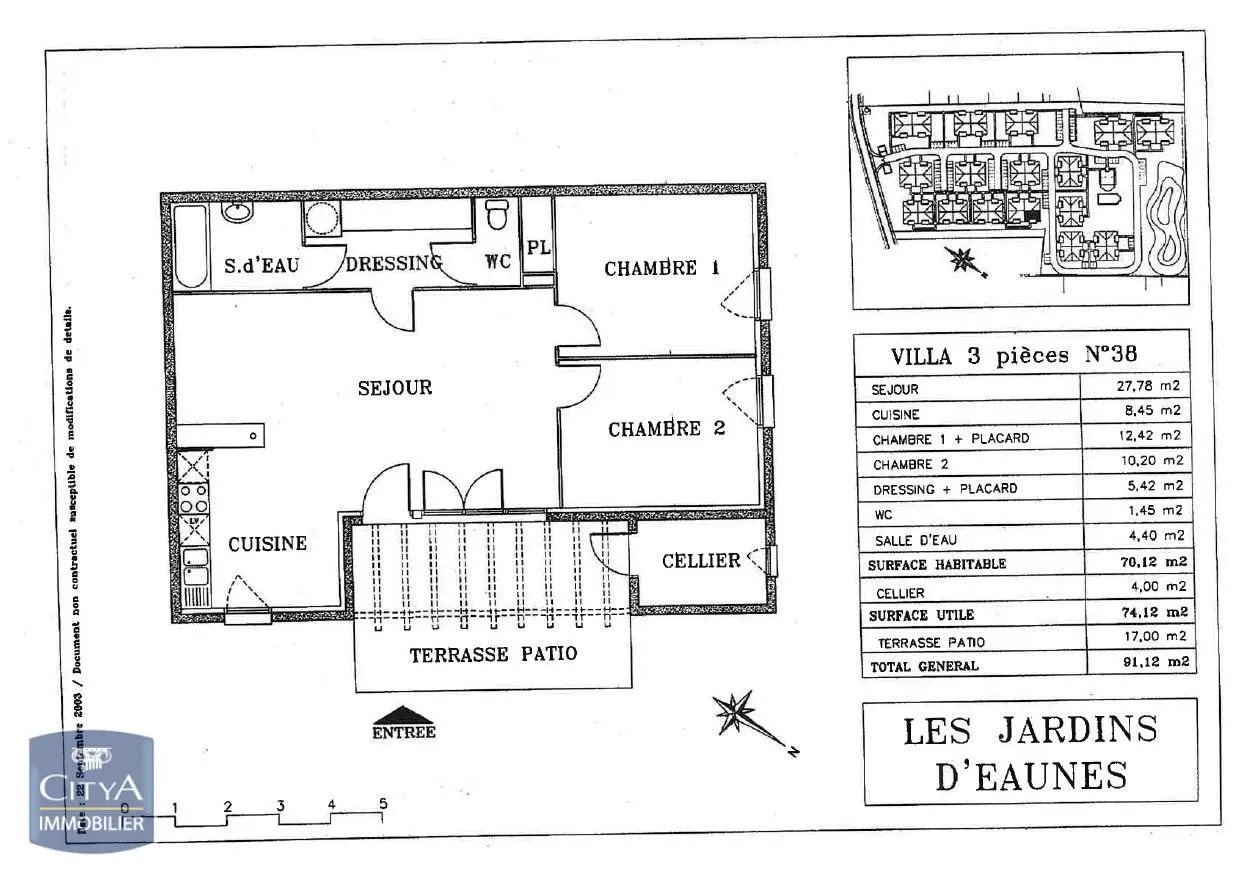 Maison à louer, 70m², Eaunes