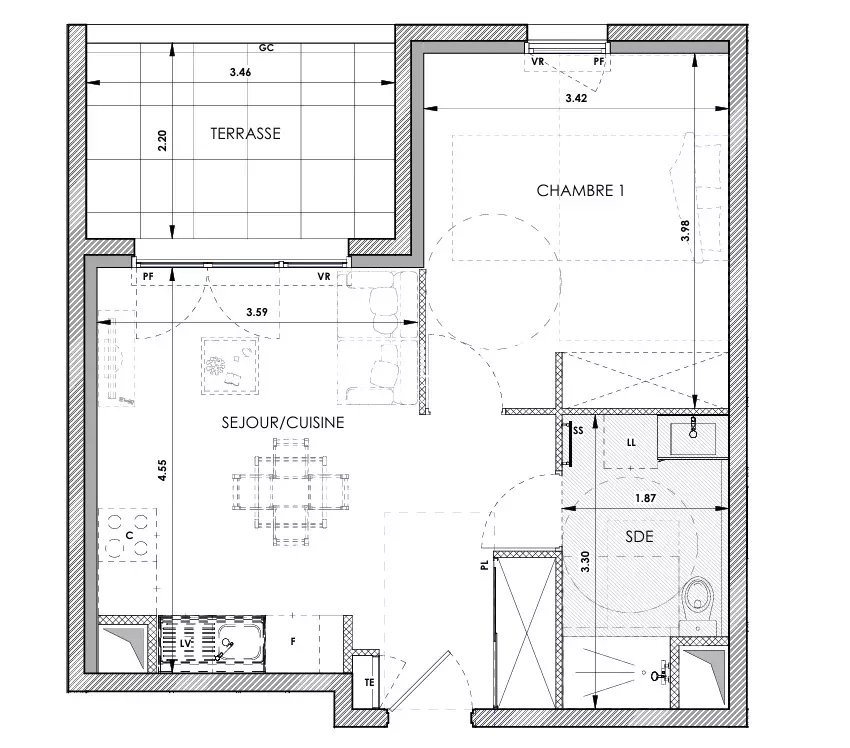 Appartement à vendre, 40m², Châteauneuf-Grasse