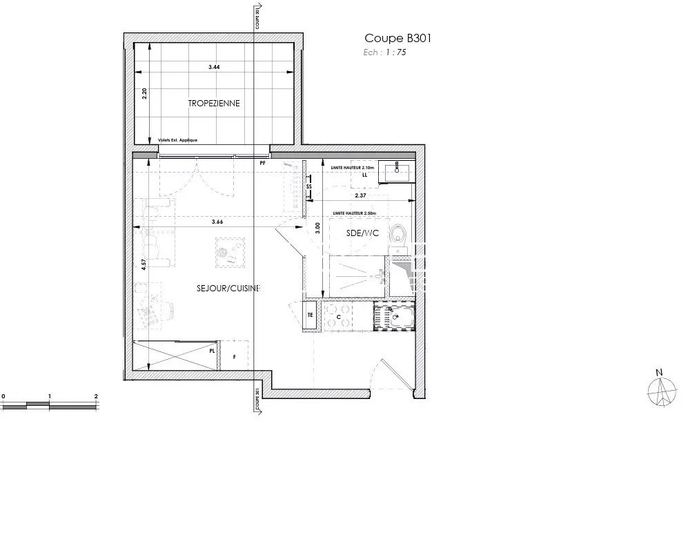 Appartement à vendre, 28m², Châteauneuf-Grasse