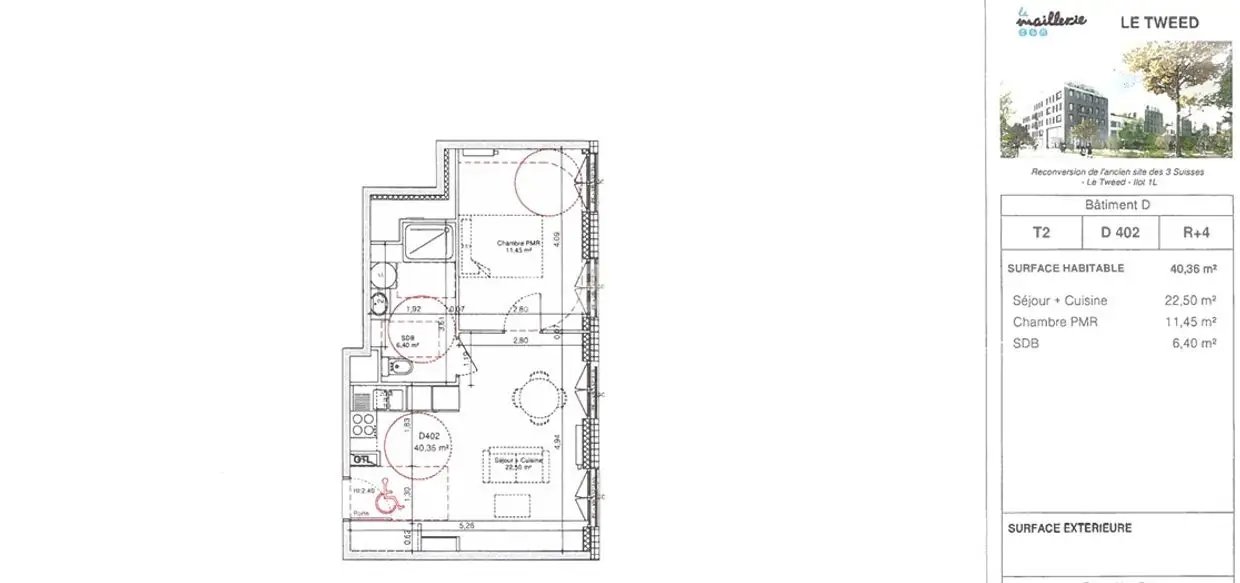 Appartement à louer, 40m², Villeneuve-d'Ascq