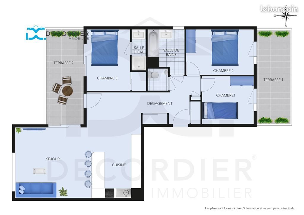 Appartement à vendre, 90m², Publier