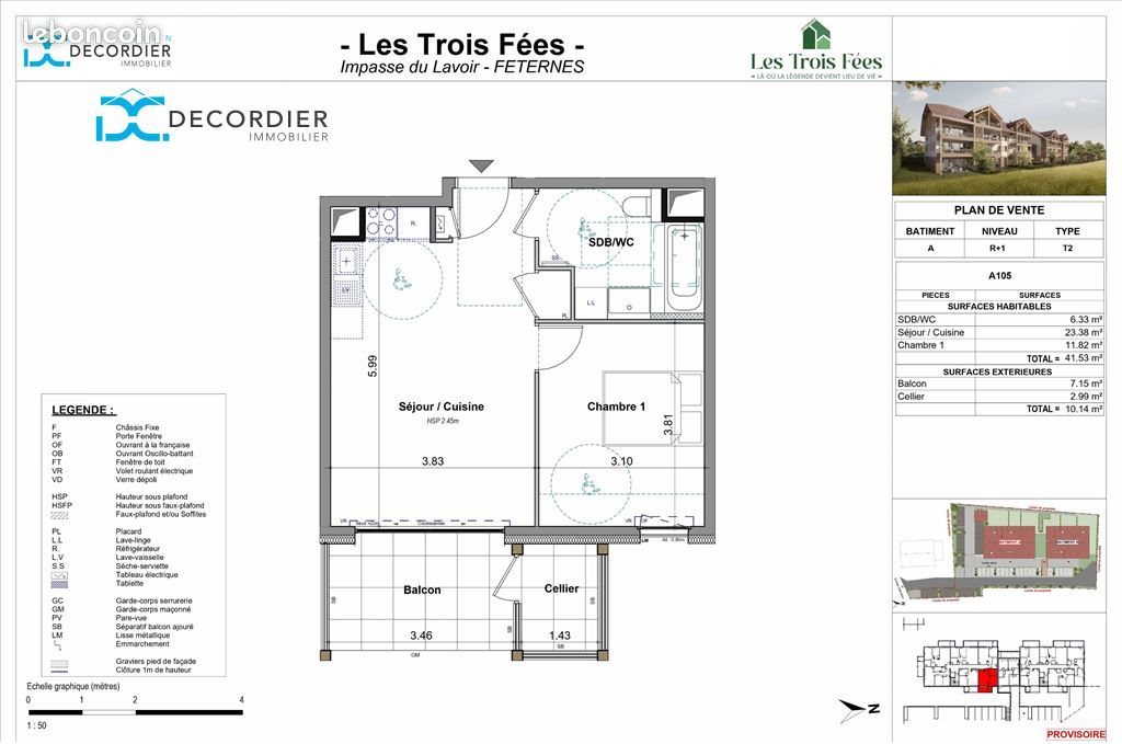Appartement à vendre, 41m², Féternes