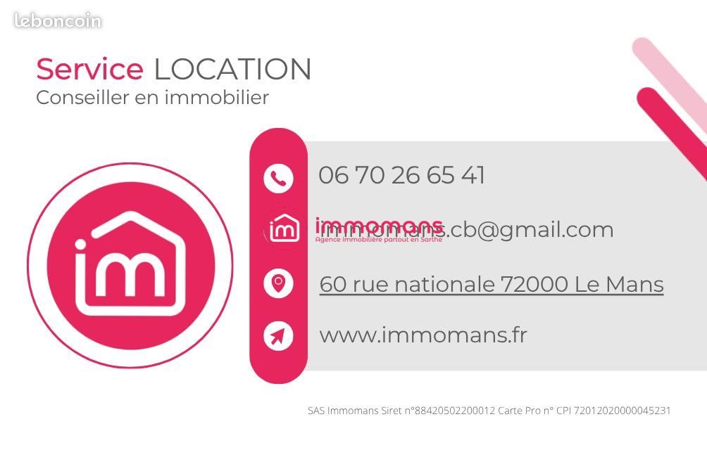 Maison à louer, 75m², Le Mans