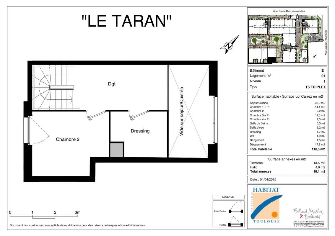 Appartement à louer, 110m², Toulouse