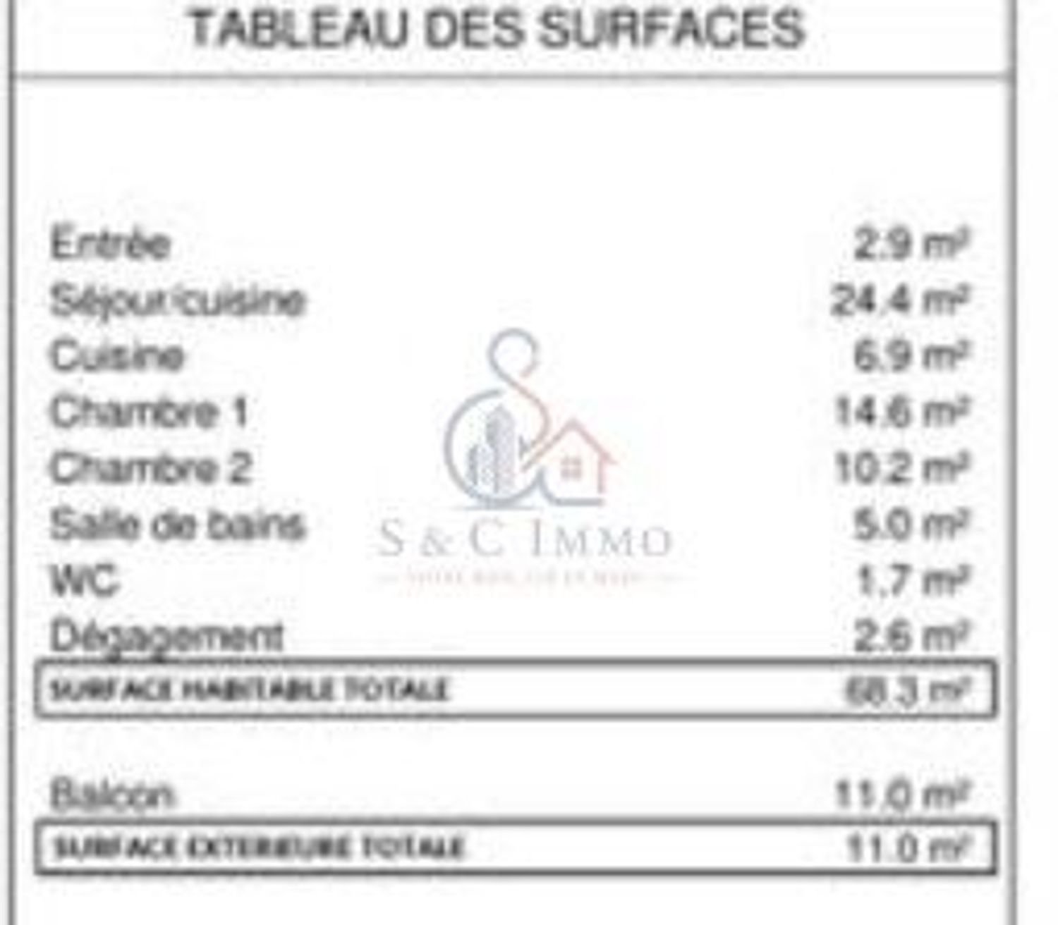 Appartement à vendre, 68m², Gennevilliers