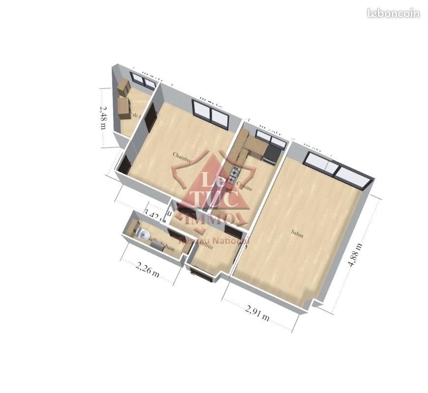 Appartement à louer, 46m², Grasse