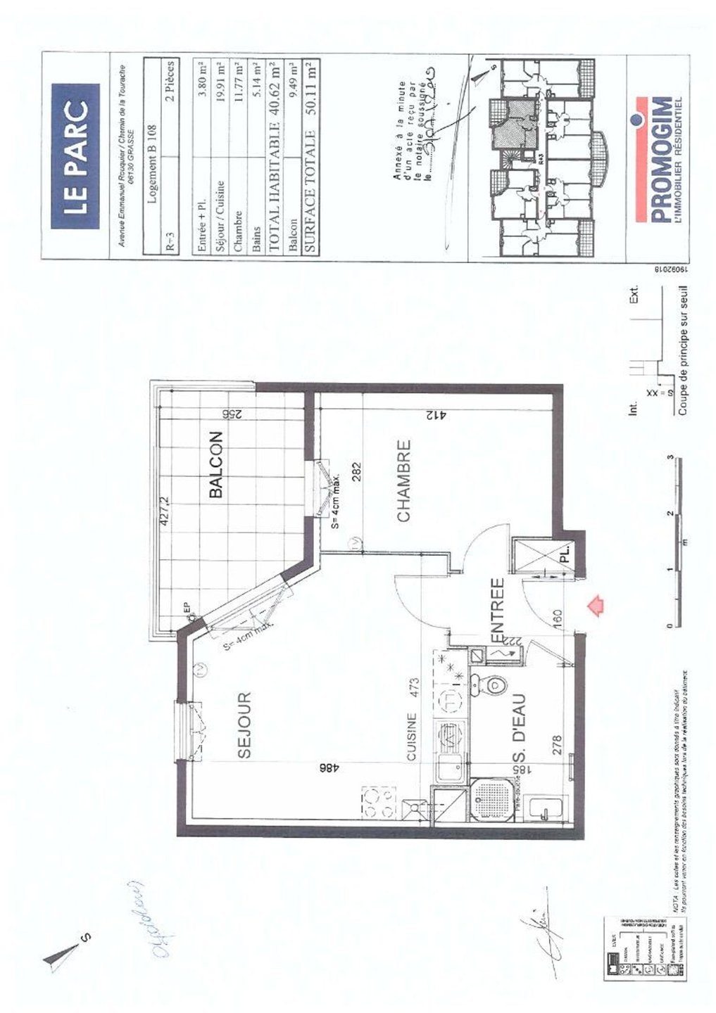 Appartement à louer, 40m², Grasse