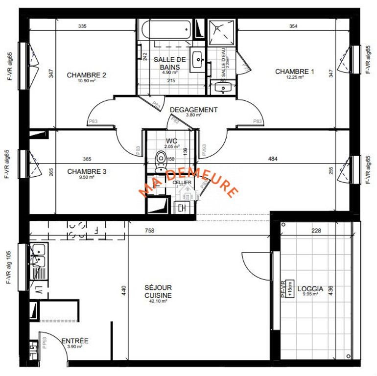 Appartement à vendre, 93m², Marcq-en-Baroeul
