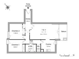 Appartement à louer, 66m², Anglet