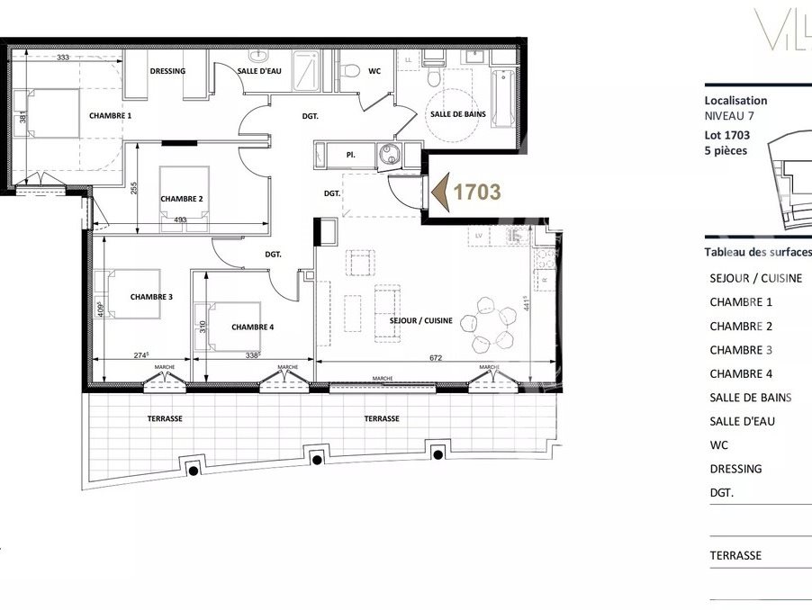 Appartement à vendre, 113m², Beausoleil