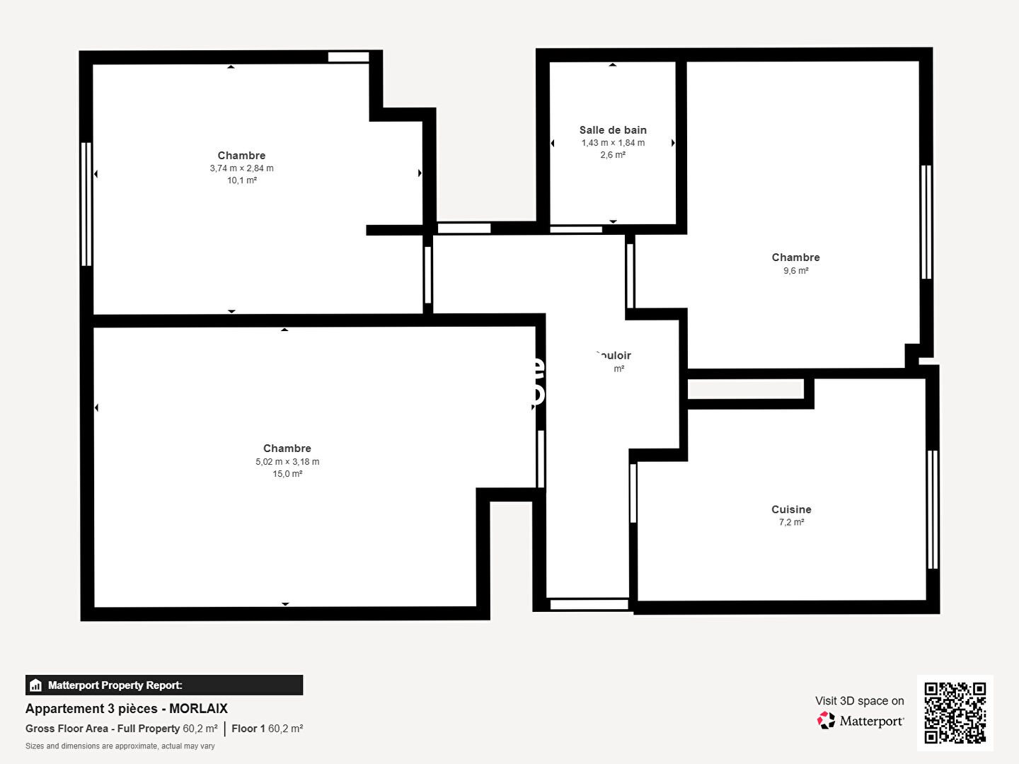 Appartement à vendre, 53m², Morlaix