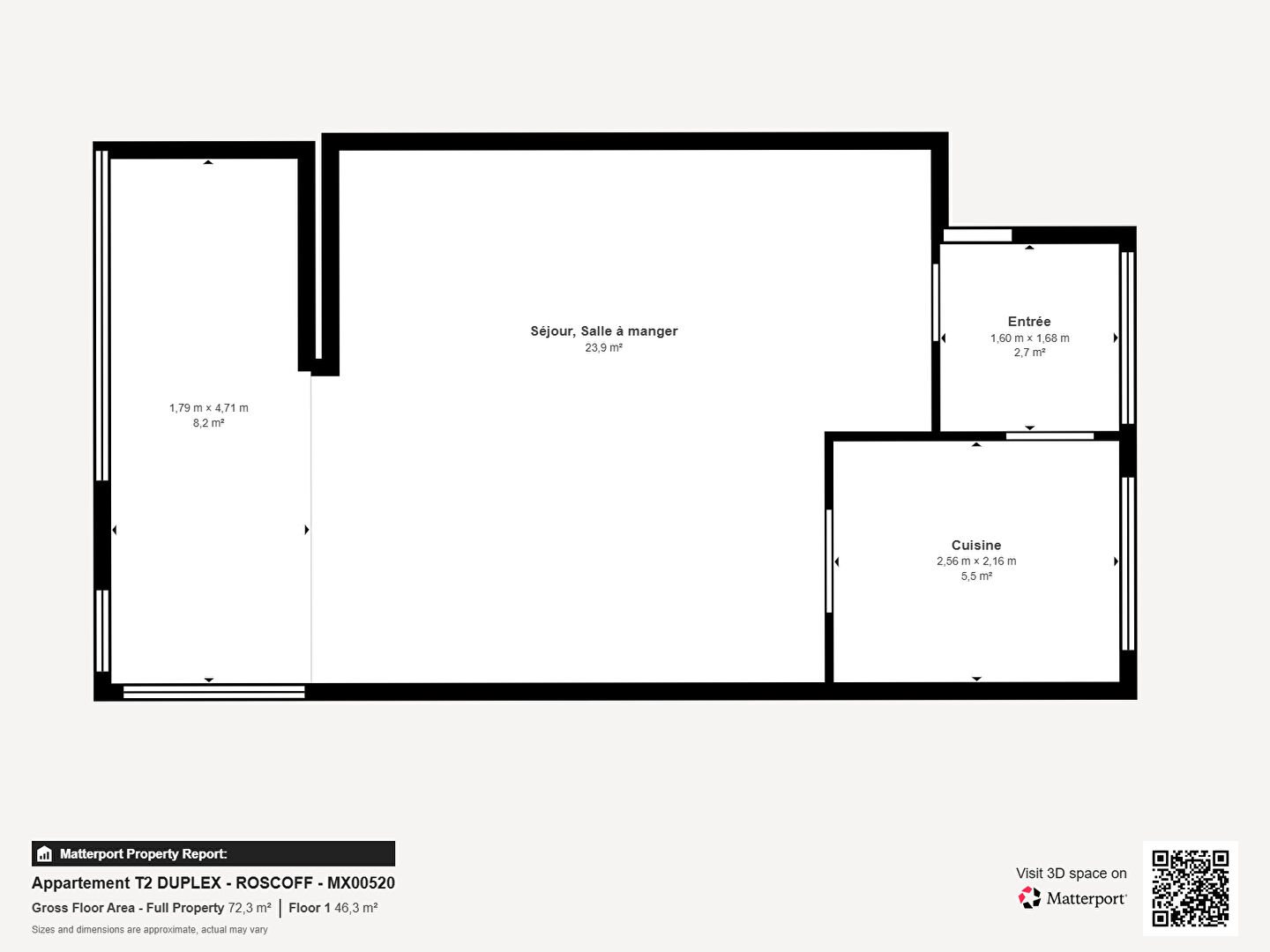 Appartement à vendre, 48m², Roscoff