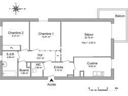 Appartement à louer, 70m², Orléans