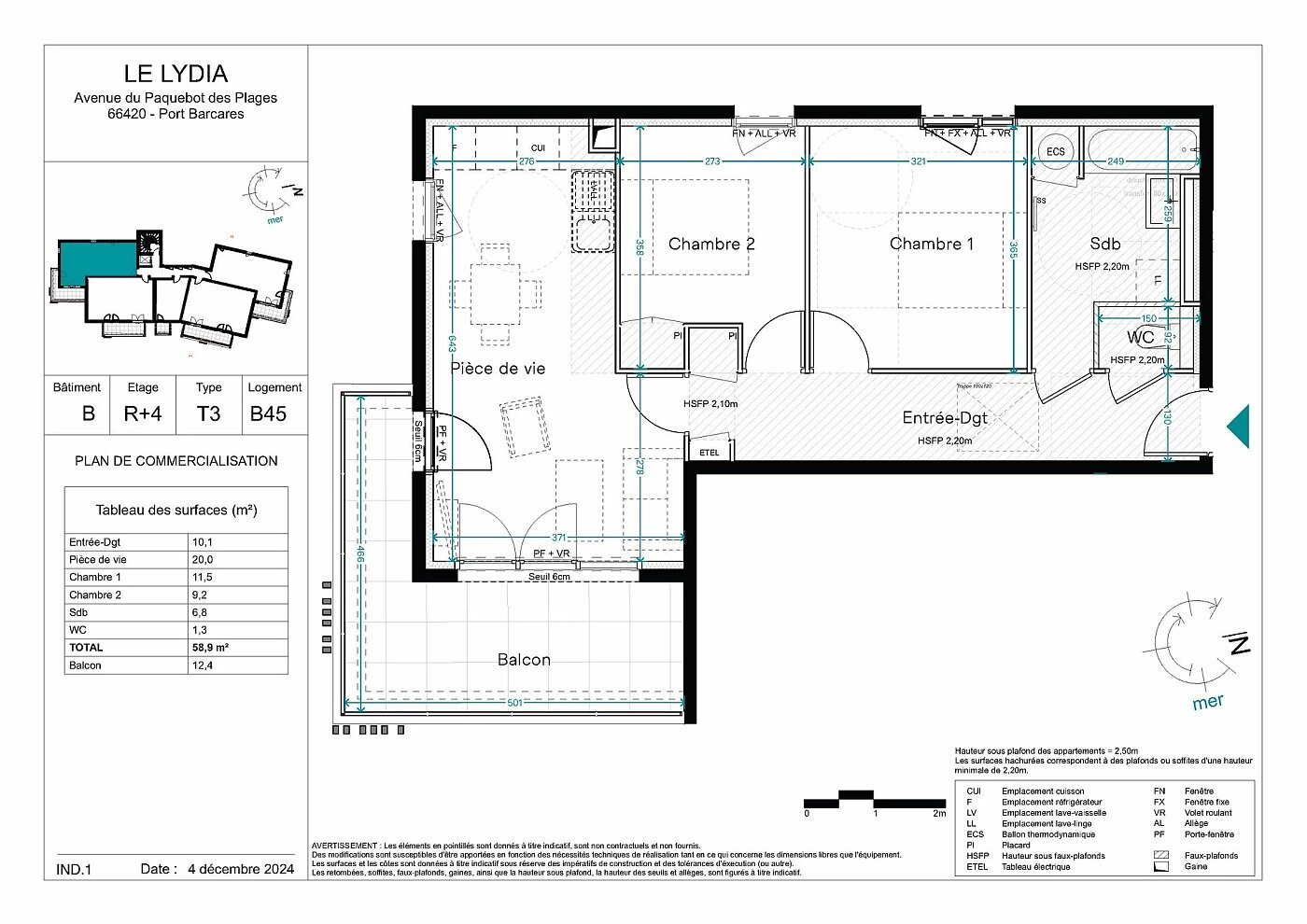 Appartement à vendre, 58m², Toulouse