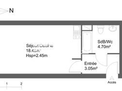 Appartement à louer, 26m², Blois
