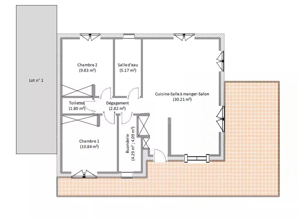 Maison à vendre, 64m², Prunelli-di-Fiumorbo