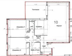 Appartement à louer, 76m², Saleilles