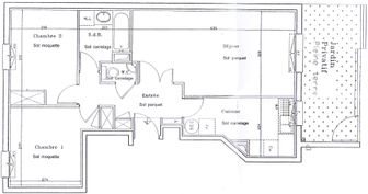 Appartement à louer, 58m², Colombes