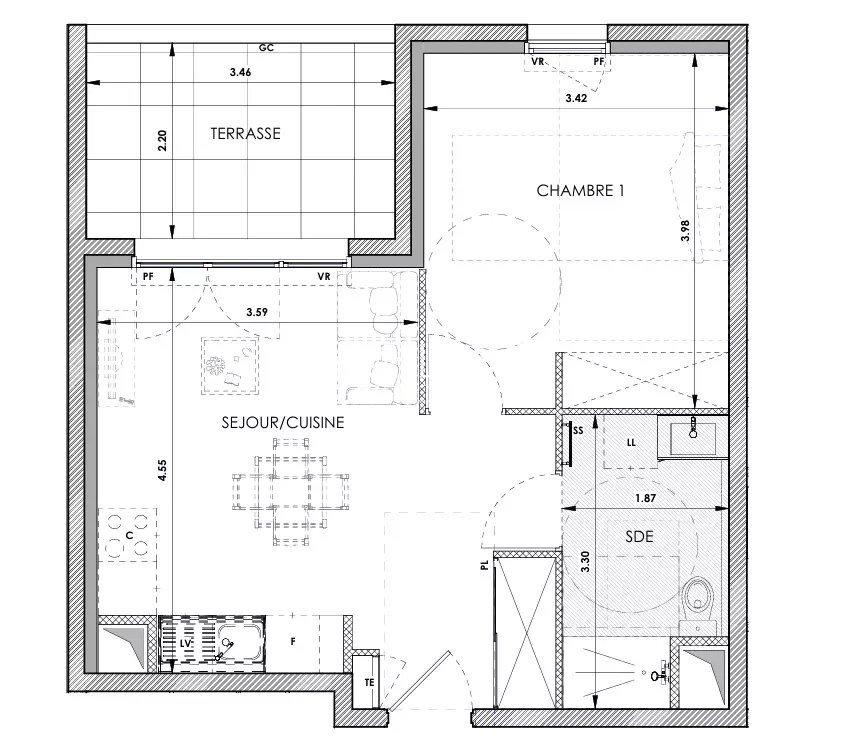 Appartement à vendre, 40m², Châteauneuf-Grasse