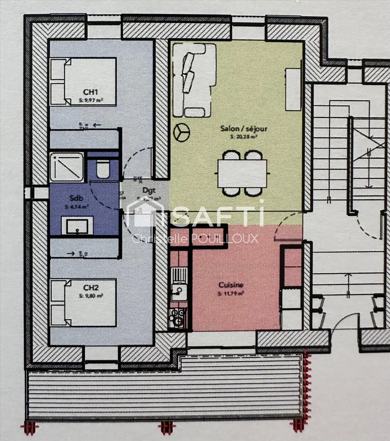 Appartement à vendre, 52m², Niort