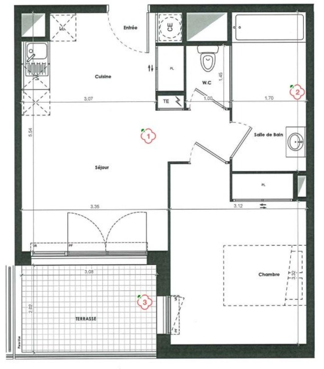 Appartement à vendre, 41m², Cavaillon
