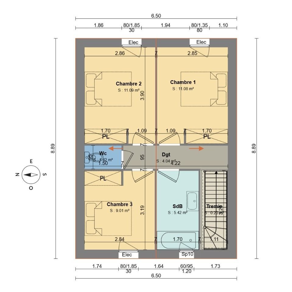 Maison à vendre, 80m², Tours