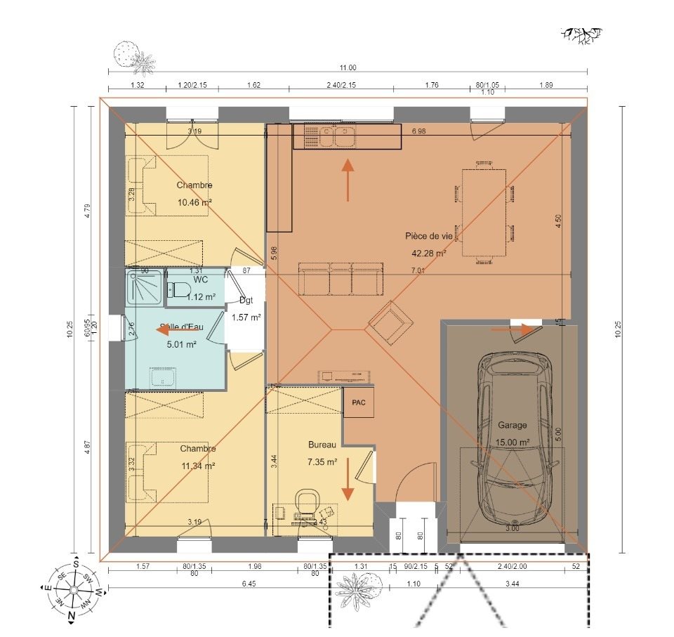 Maison à vendre, 85m², Luynes