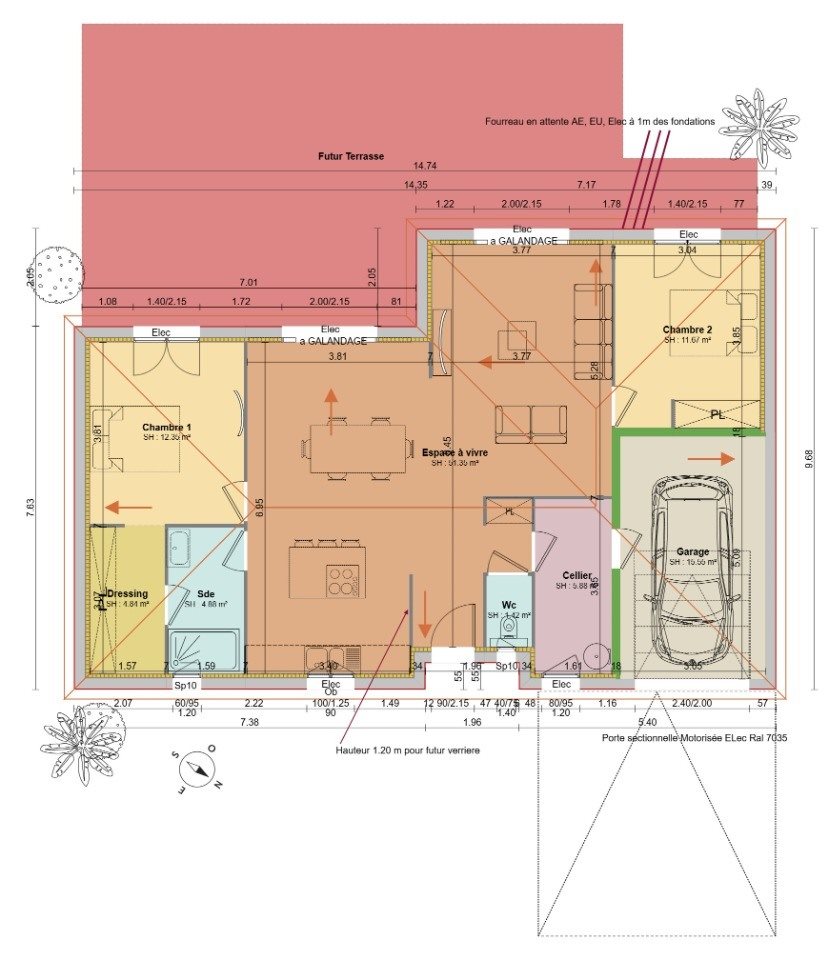 Maison à vendre, 105m², Tours