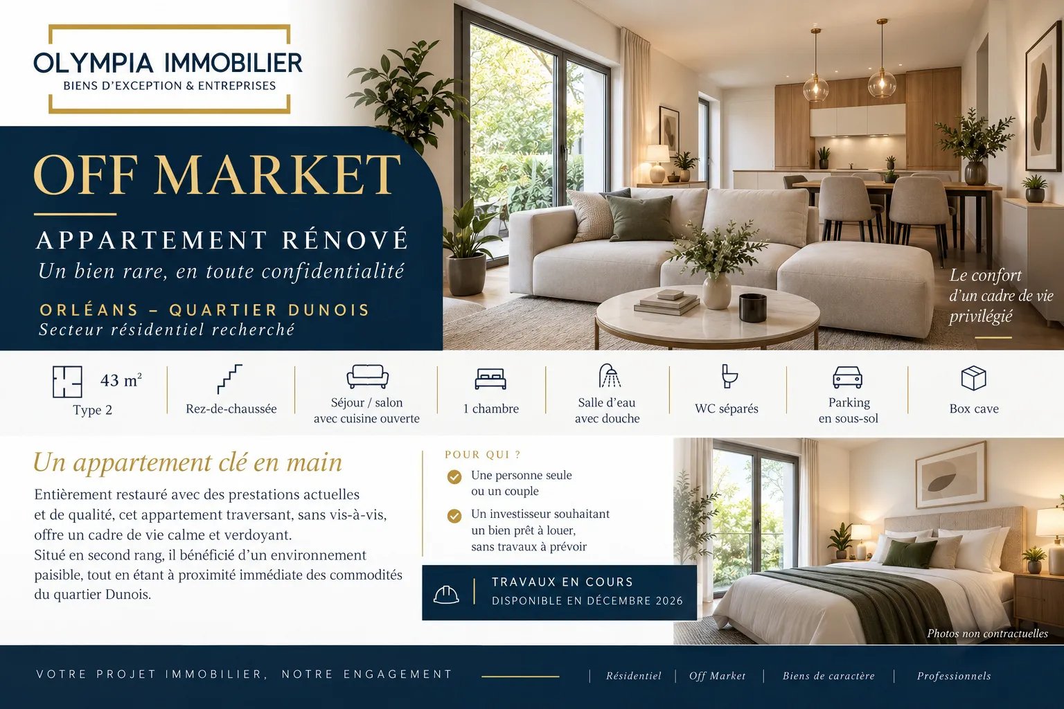 Appartement à vendre, 43m², Orléans
