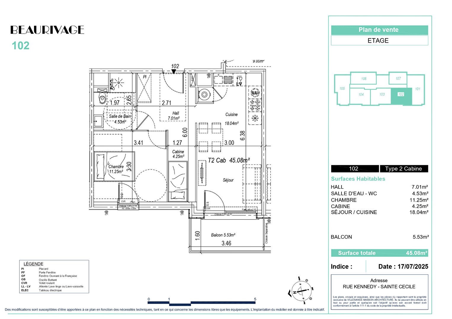 Appartement à vendre, 45m², Camiers