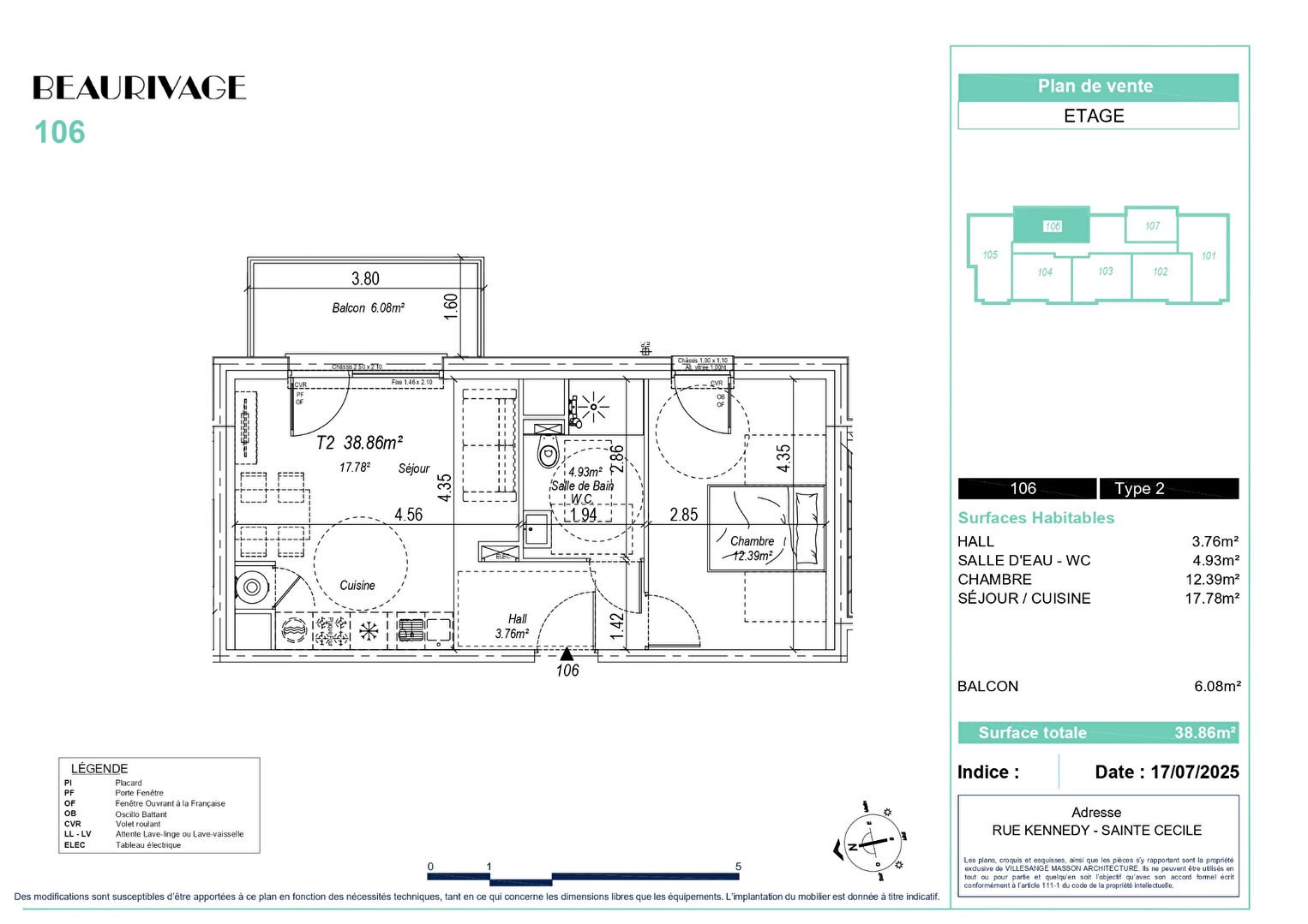 Appartement à vendre, 44m², Camiers
