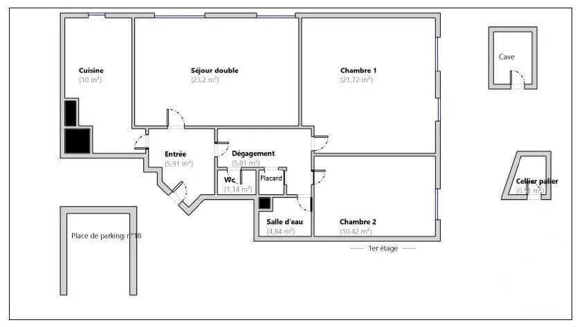 Appartement à vendre, 82m², Boulogne-Billancourt