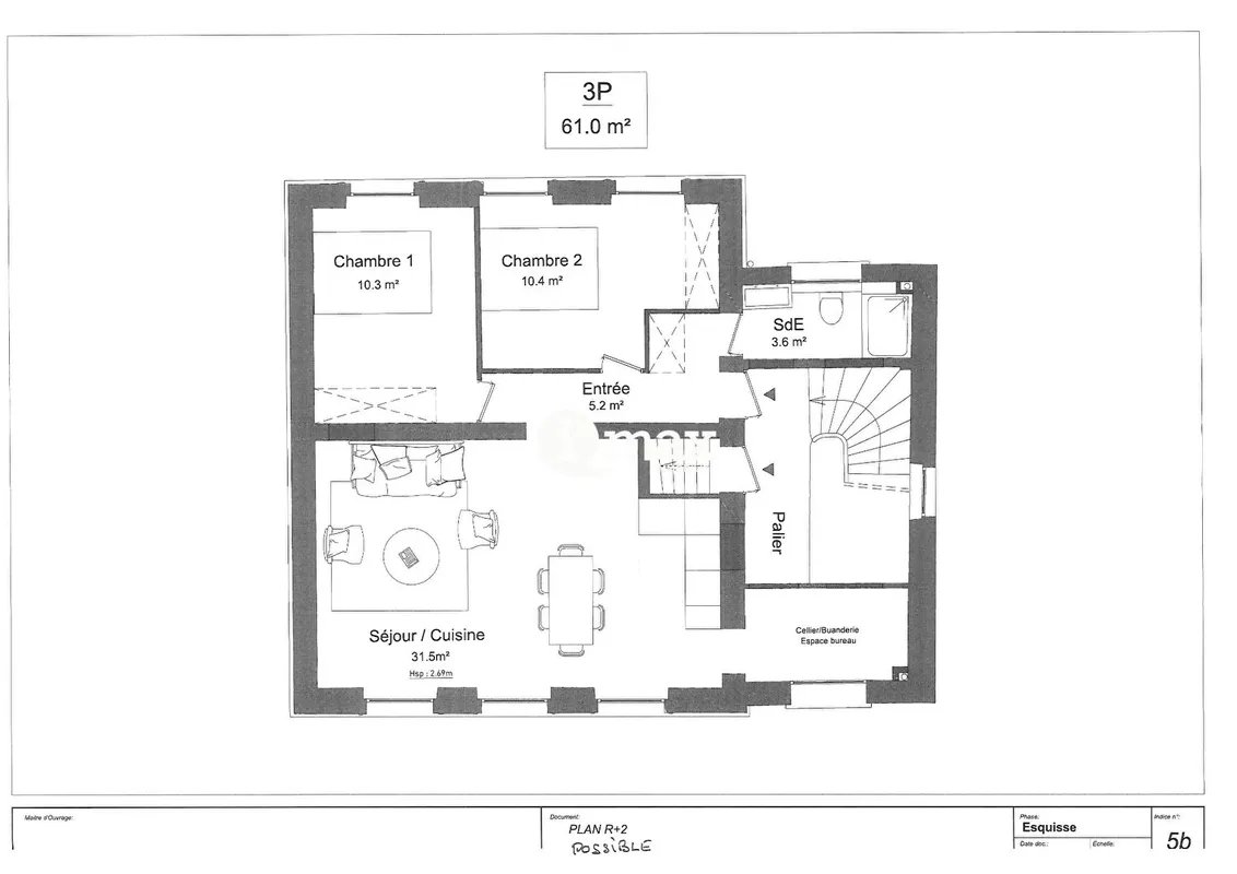 Appartement à vendre, 61m², Saint-Cloud