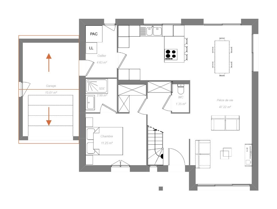 Maison à vendre, 110m², Le Poinçonnet
