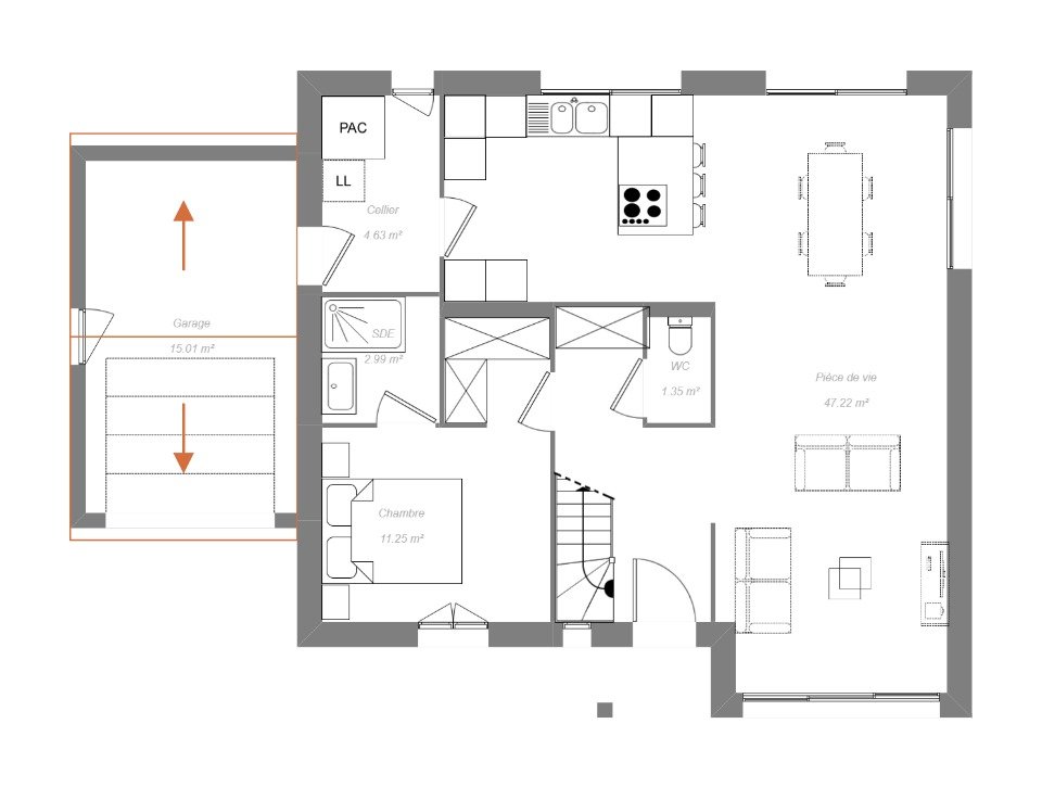 Maison à vendre, 110m², Châteauroux