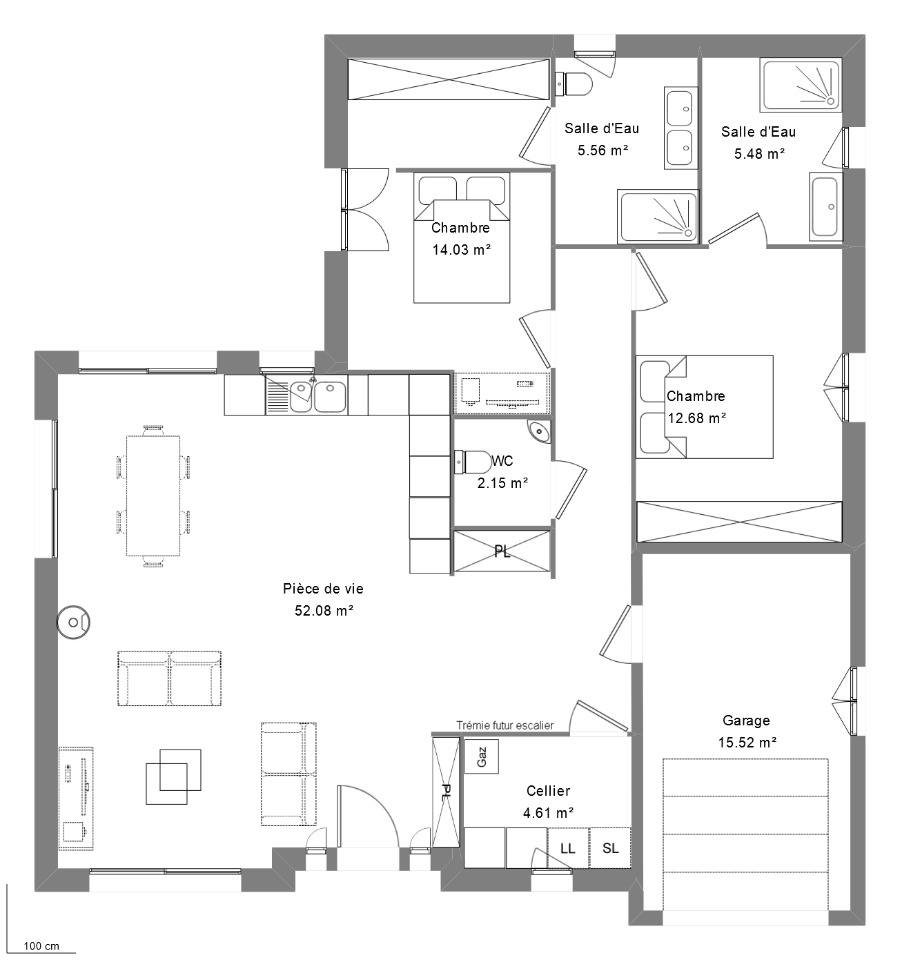 Maison à vendre, 100m², Le Poinçonnet