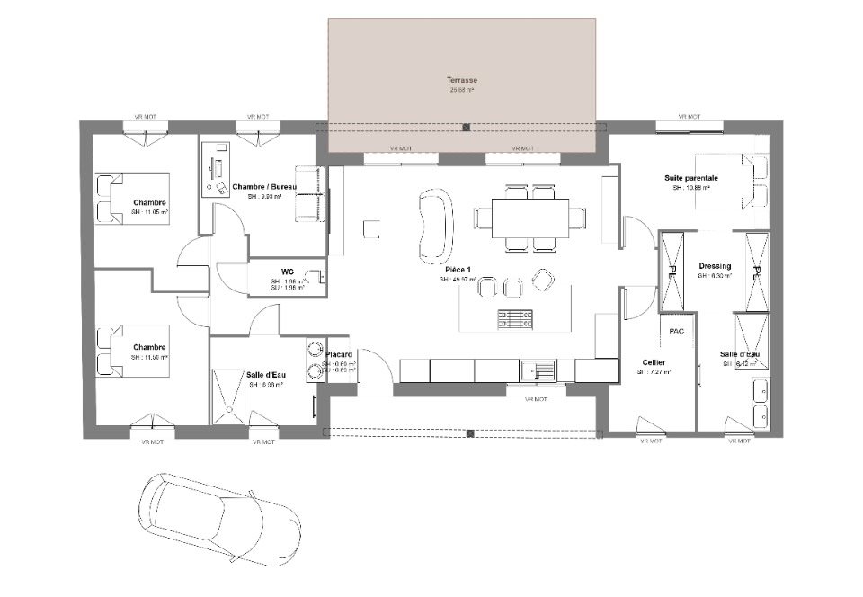 Maison à vendre, 140m², Niherne