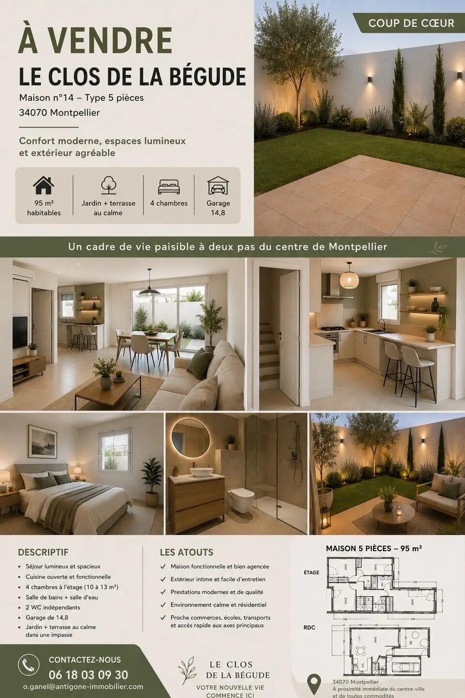 Maison à vendre, 95m², Montpellier