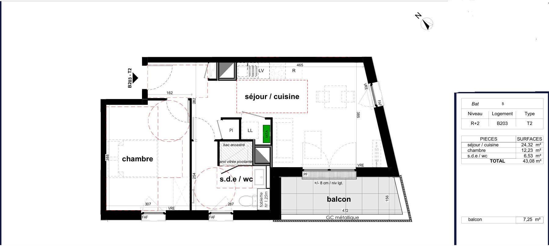 Appartement à vendre, 43m², Les Ponts-de-Cé