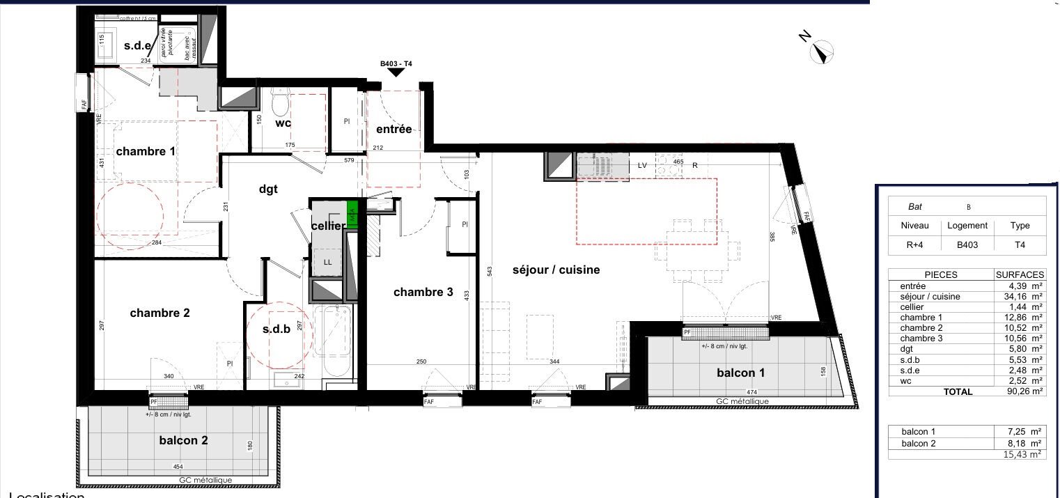 Appartement à vendre, 90m², Les Ponts-de-Cé