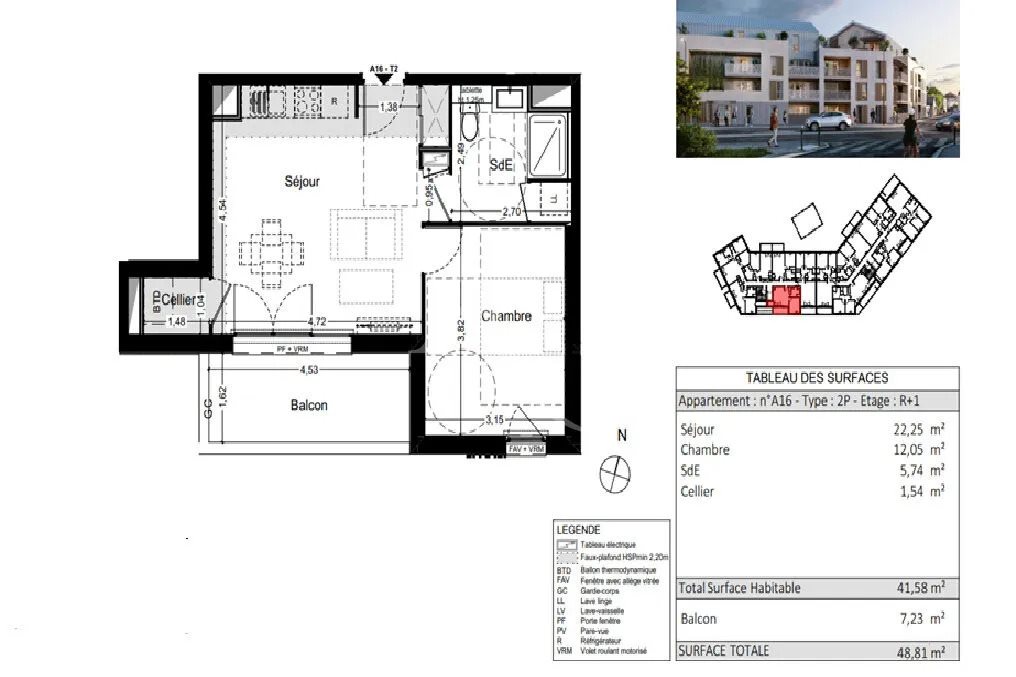 Appartement à vendre, 41m², Angers
