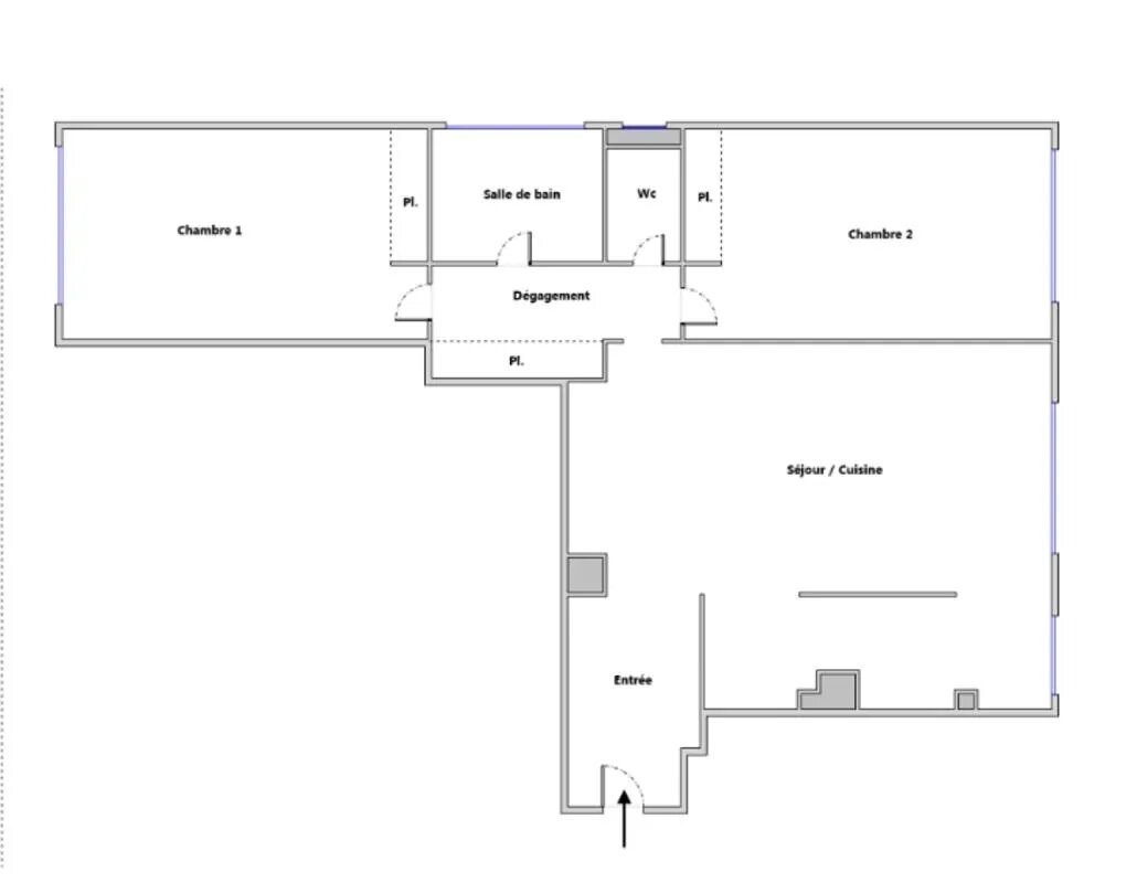 Appartement à vendre, 65m², La Garenne-Colombes