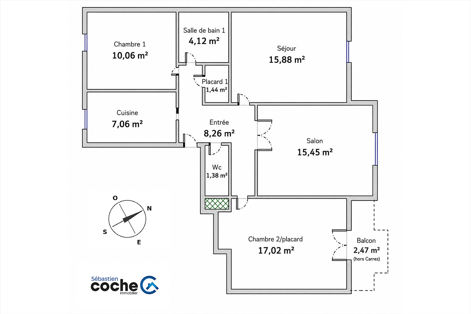 Appartement à vendre, 80m², Lyon 7ème