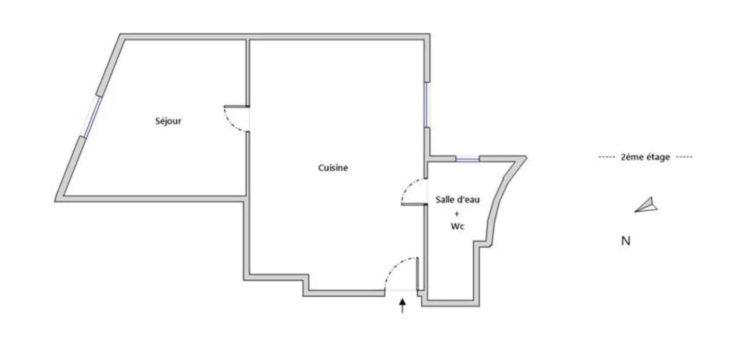 Appartement à vendre, 23m², Paris 19ème