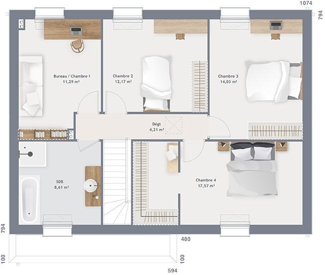 Maison à vendre, 125m², La Neuville