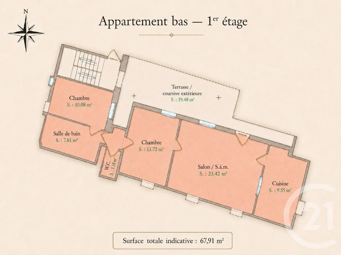 Appartement à vendre, 67m², Beaulieu-sur-Mer