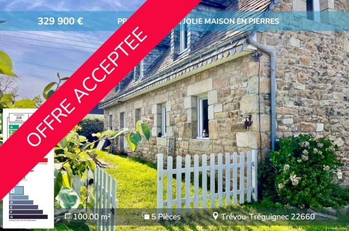 Maison à vendre, 100m², Trévou-Tréguignec