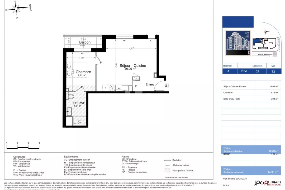 Appartement à vendre, 40m², Antibes