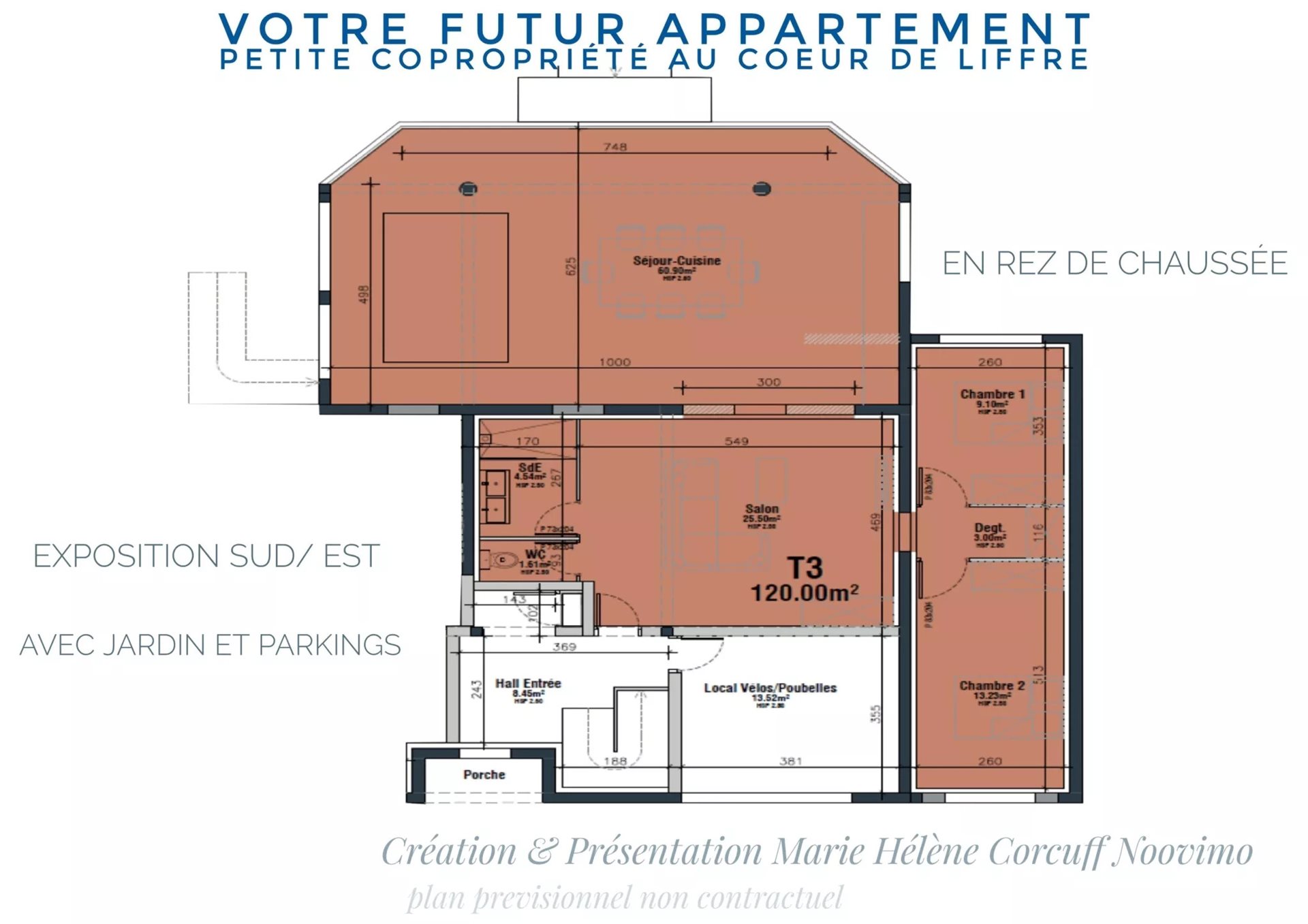 Appartement à vendre, 120m², Liffré
